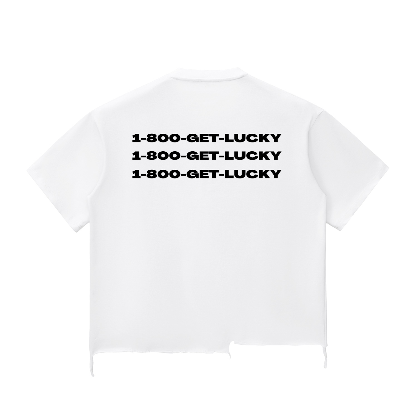 Snow Wash Raw-Hem Boxy T-shirt