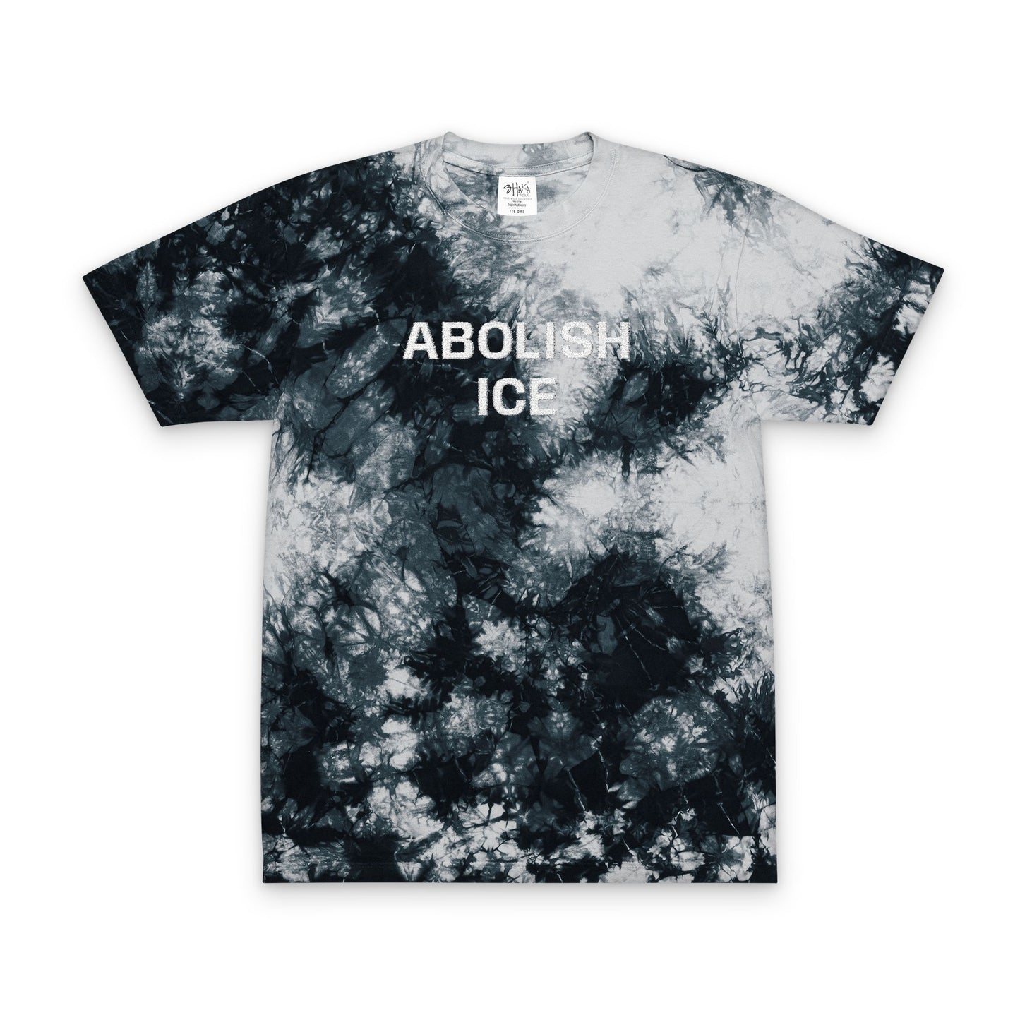 Embroidered Abolish ICE x Shaka Wear Tie Dye Tee