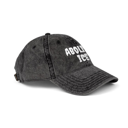Abolish ICE Vintage Washed Dad Hat