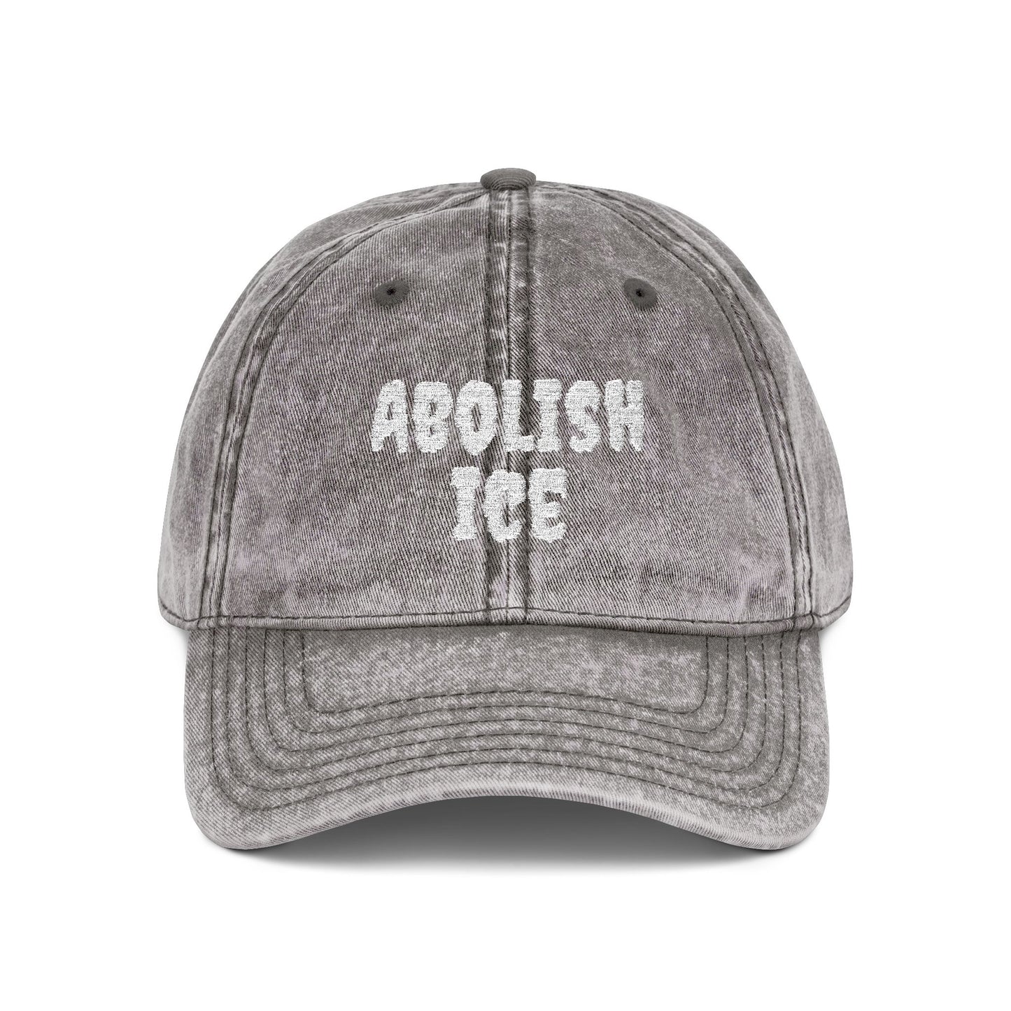 Abolish ICE Vintage Washed Dad Hat