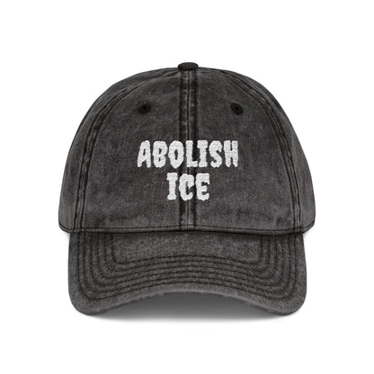 Abolish ICE Vintage Washed Dad Hat