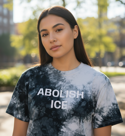 Embroidered Abolish ICE x Shaka Wear Tie Dye Tee