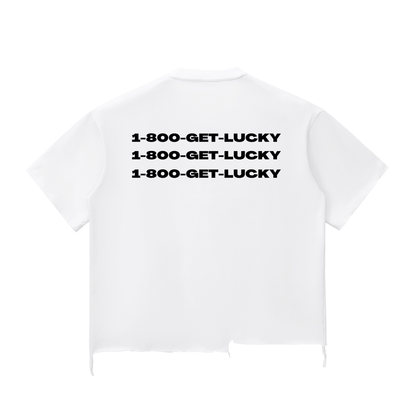 Snow Wash Raw-Hem Boxy T-shirt